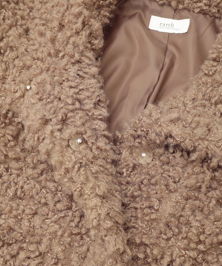 earth music&ecology「プードルファーショートブルゾン」|ブルゾン・スタジャン|