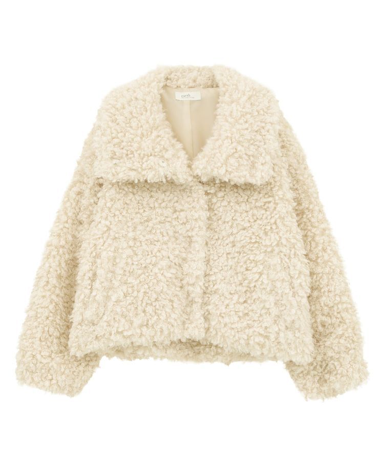 earth music&ecology「プードルファーショートブルゾン」|ブルゾン・スタジャン|