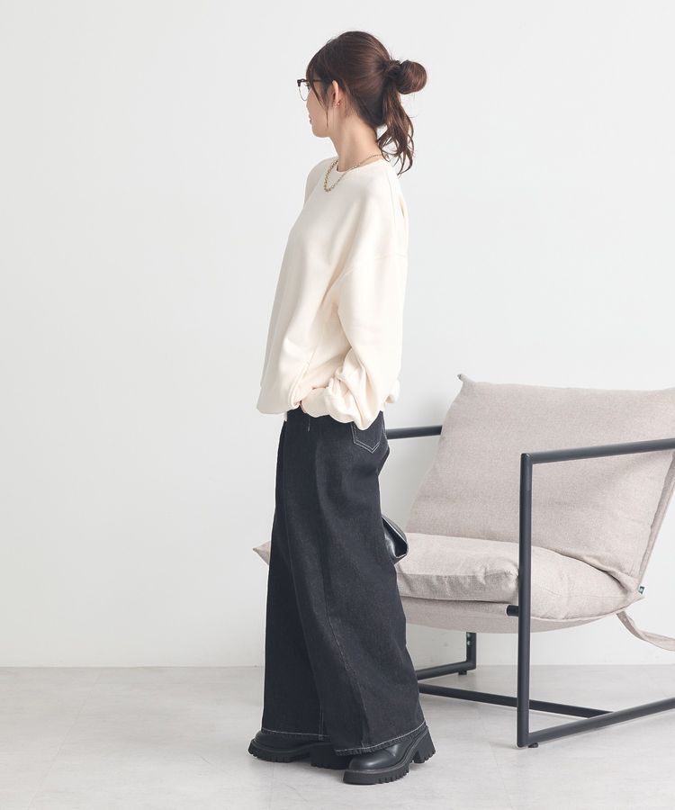 earth music&ecology「サイドリブロゴスウェット」|スウェット・ジャージ|