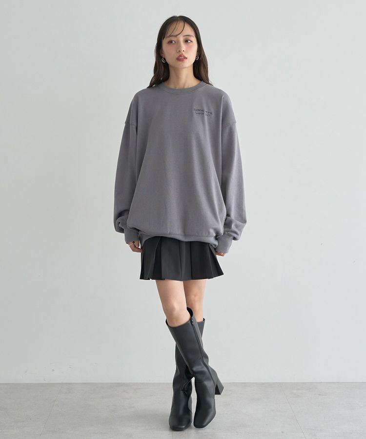 earth music&ecology「サイドリブロゴスウェット」|スウェット・ジャージ|