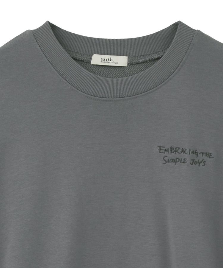 earth music&ecology「サイドリブロゴスウェット」|スウェット・ジャージ|