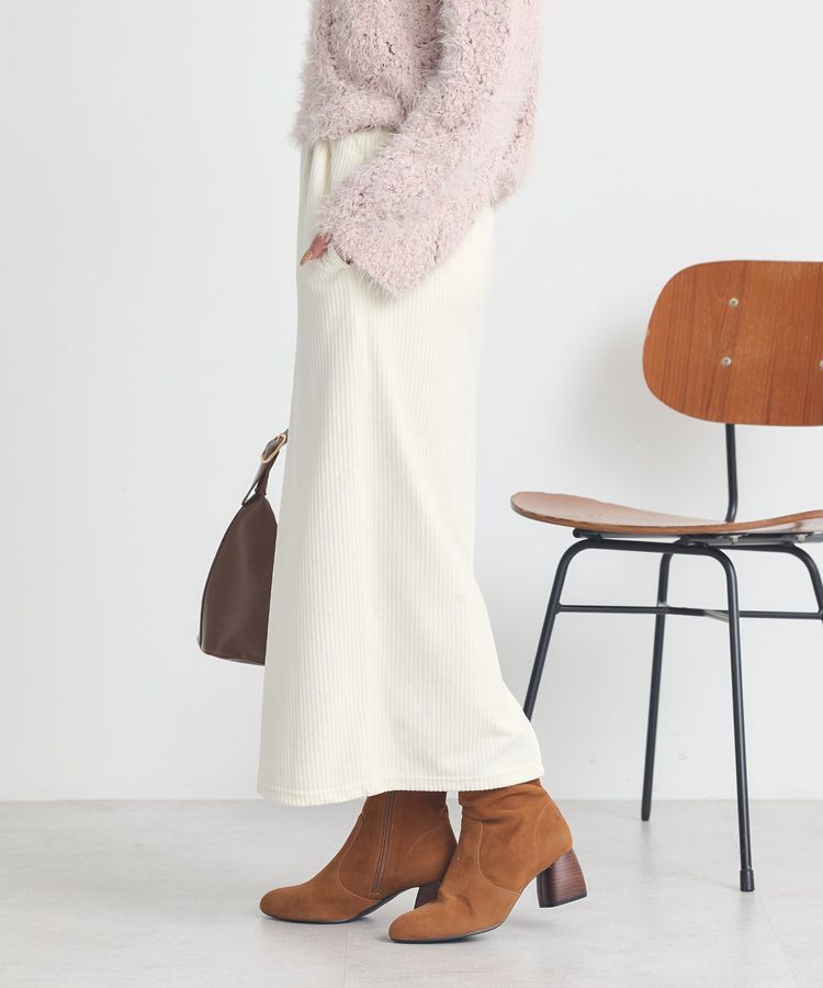 earth music&ecology「コーデュロイナロースカート」|タイト|