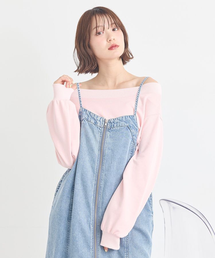 earth music&ecology「裾スリット裏毛プルオーバー」|スウェット・ジャージ|