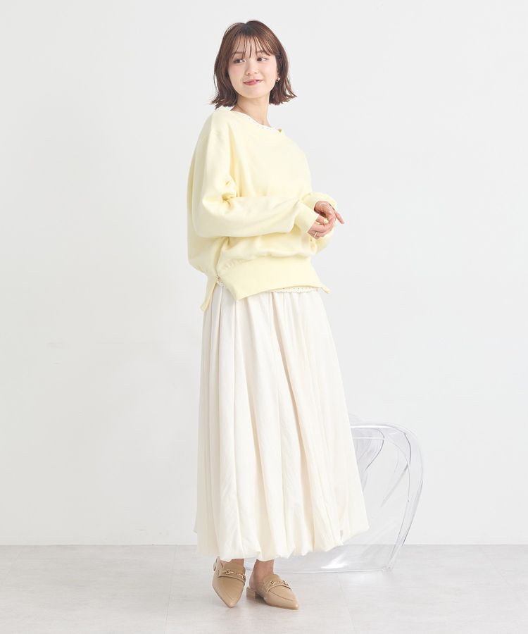 earth music&ecology「裾スリット裏毛プルオーバー」|スウェット・ジャージ|