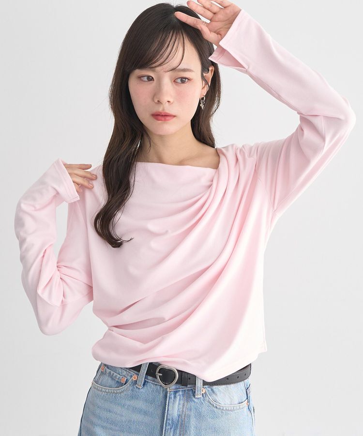 earth music&ecology「アソートドレーププルオーバー」|Tシャツ・カットソー|Pink