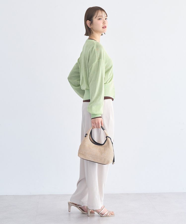earth music&ecology「【接触冷感】ボタンアソートクルーネックカーディガン」|カーディガン|