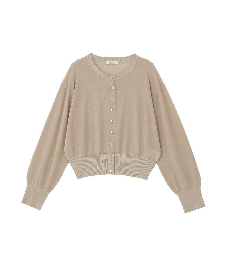 earth music&ecology「【接触冷感】ボタンアソートクルーネックカーディガン」|カーディガン|