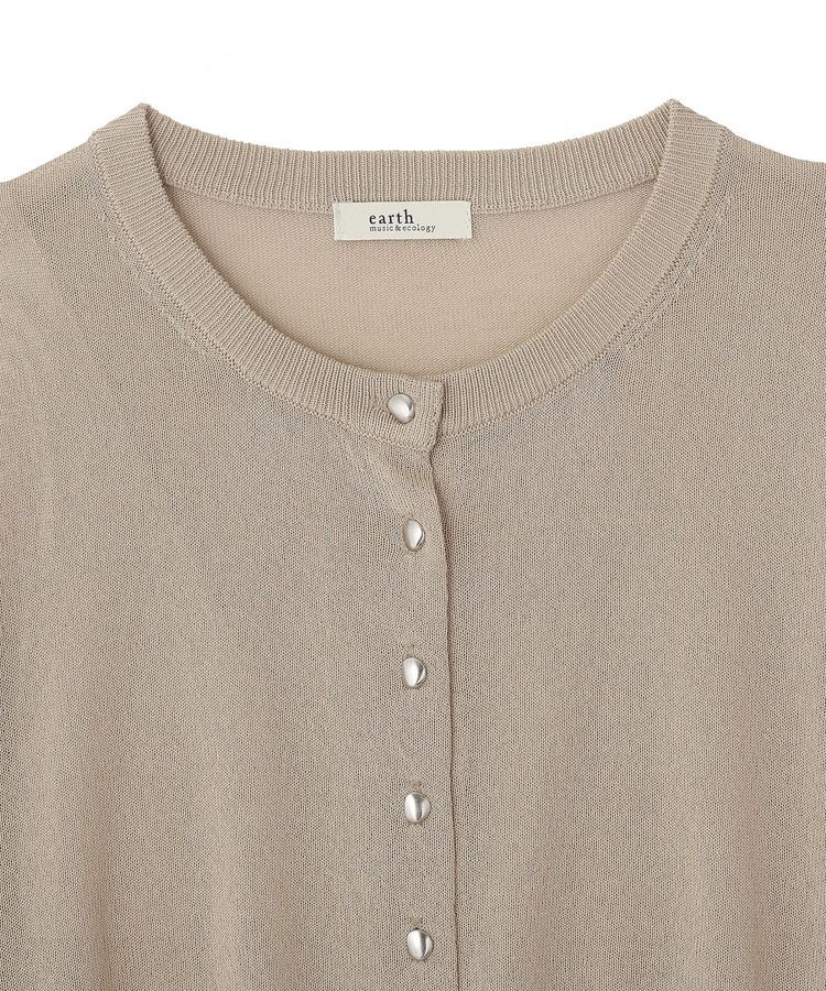 earth music&ecology「【接触冷感】ボタンアソートクルーネックカーディガン」|カーディガン|