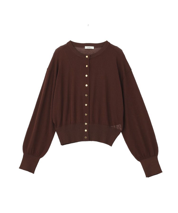 earth music&ecology「【接触冷感】ボタンアソートクルーネックカーディガン」|カーディガン|