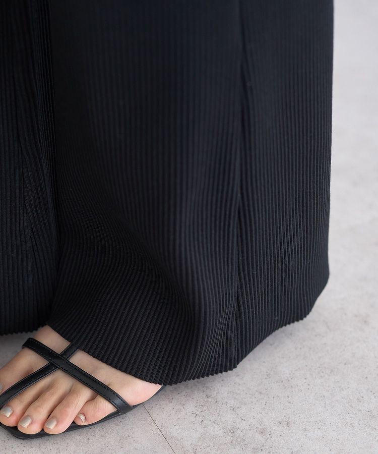 earth music&ecology「セルフカットリブフレアパンツ」|その他|