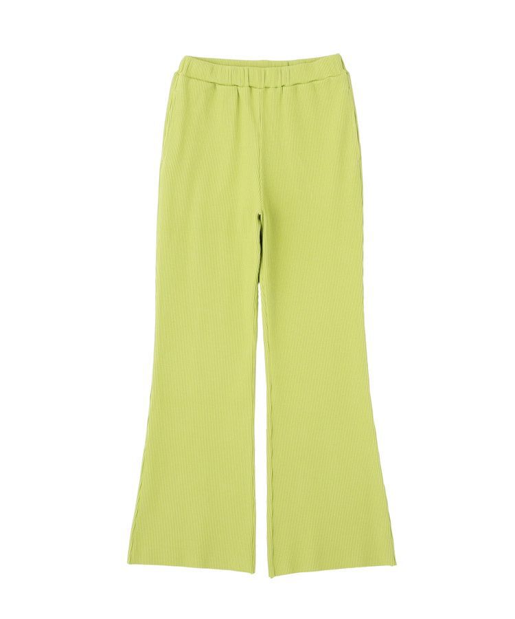 earth music&ecology「セルフカットリブフレアパンツ」|その他|