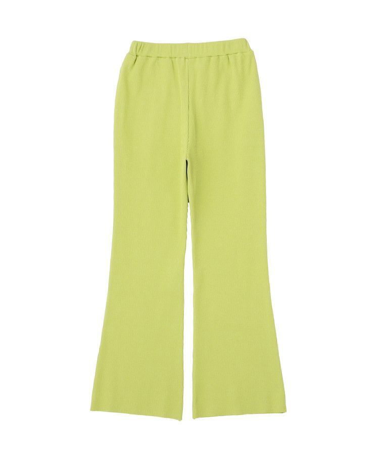 earth music&ecology「セルフカットリブフレアパンツ」|その他|