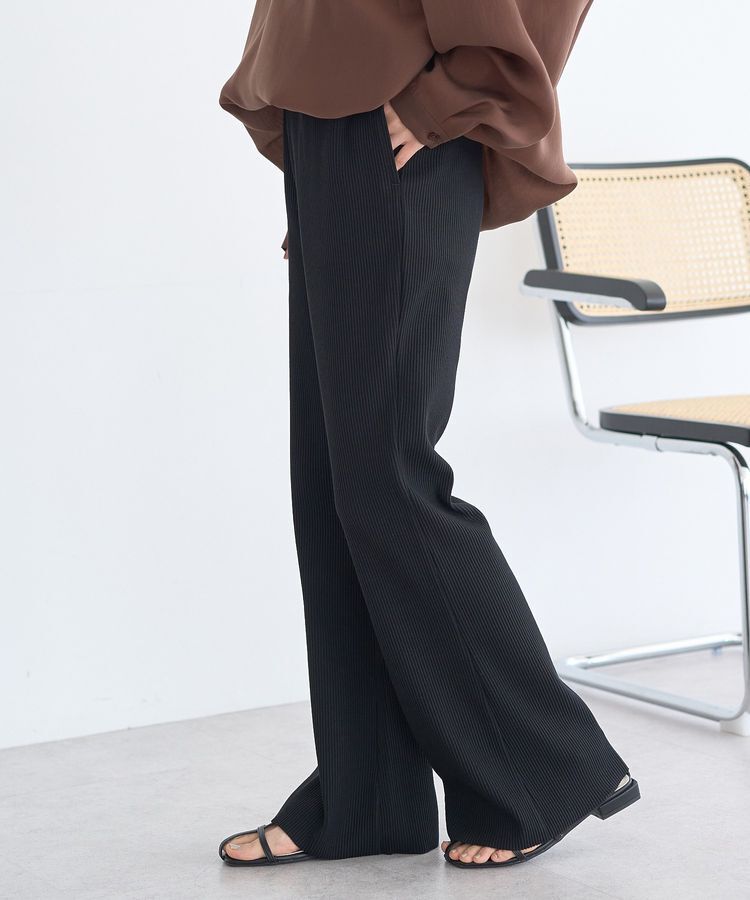 earth music&ecology「セルフカットリブフレアパンツ」|その他|