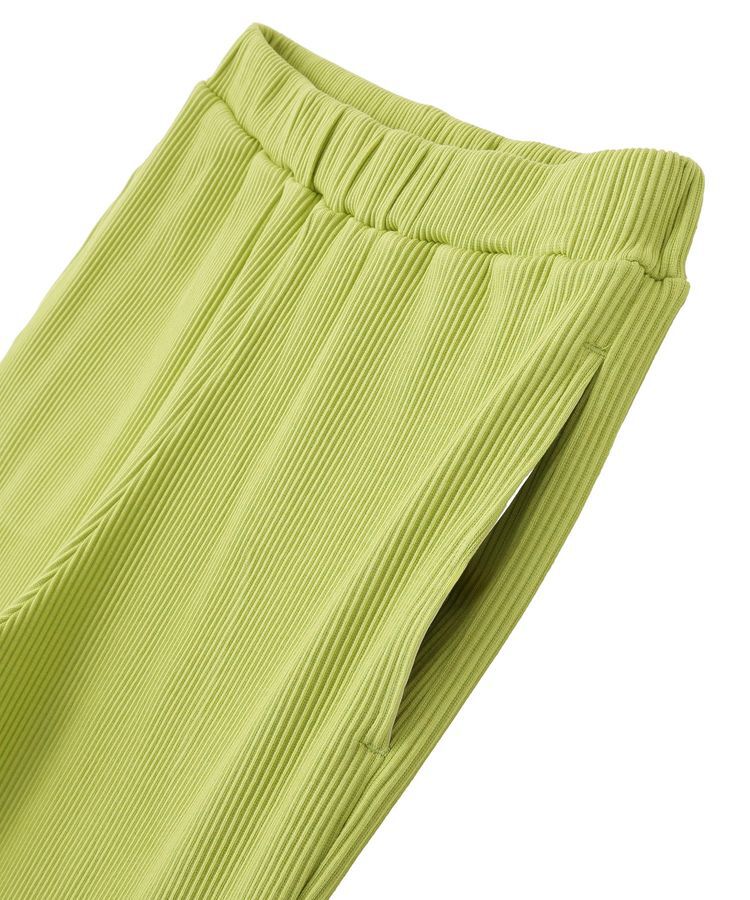 earth music&ecology「セルフカットリブフレアパンツ」|その他|