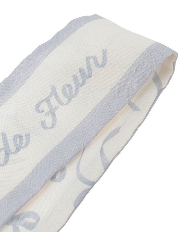 Maison de FLEUR「リボンプリントスカーフ」|バンダナ・スカーフ|