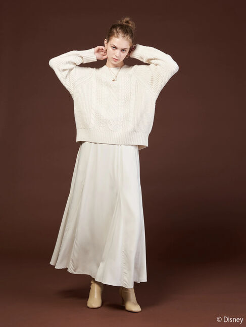  「ケーブルニットプルオーバー/Mickey」|ニット・セーター|