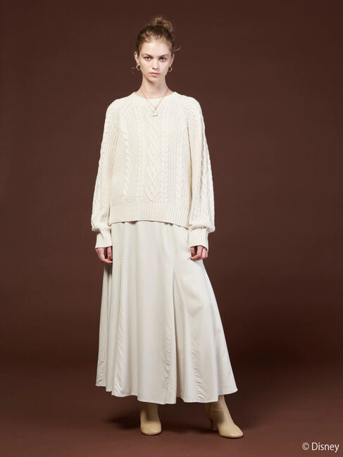  「ケーブルニットプルオーバー/Mickey」|ニット・セーター|