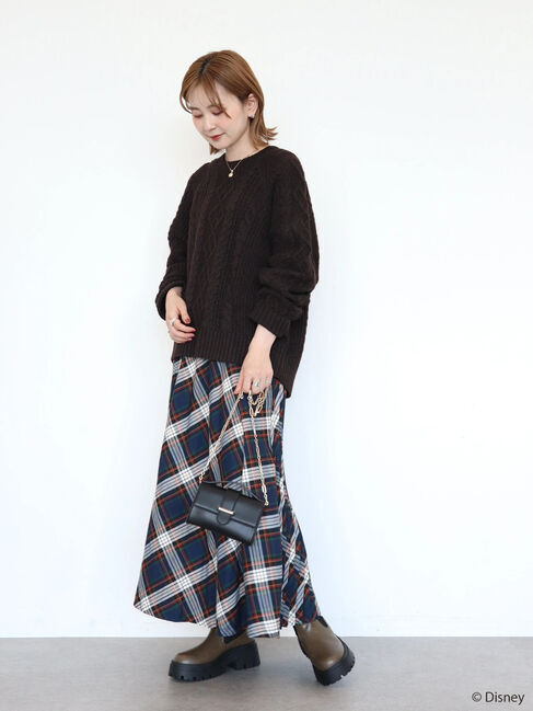  「ケーブルニットプルオーバー/Mickey」|ニット・セーター|