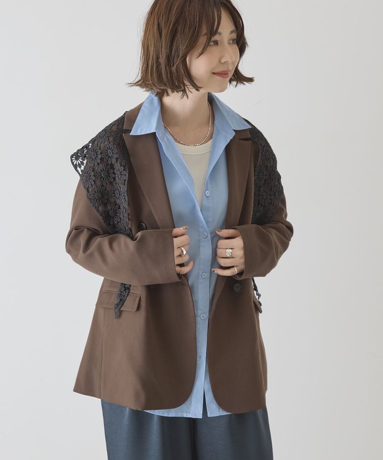 AMERICAN HOLIC「Wテーラードジャケット」|テーラードジャケット|Brown