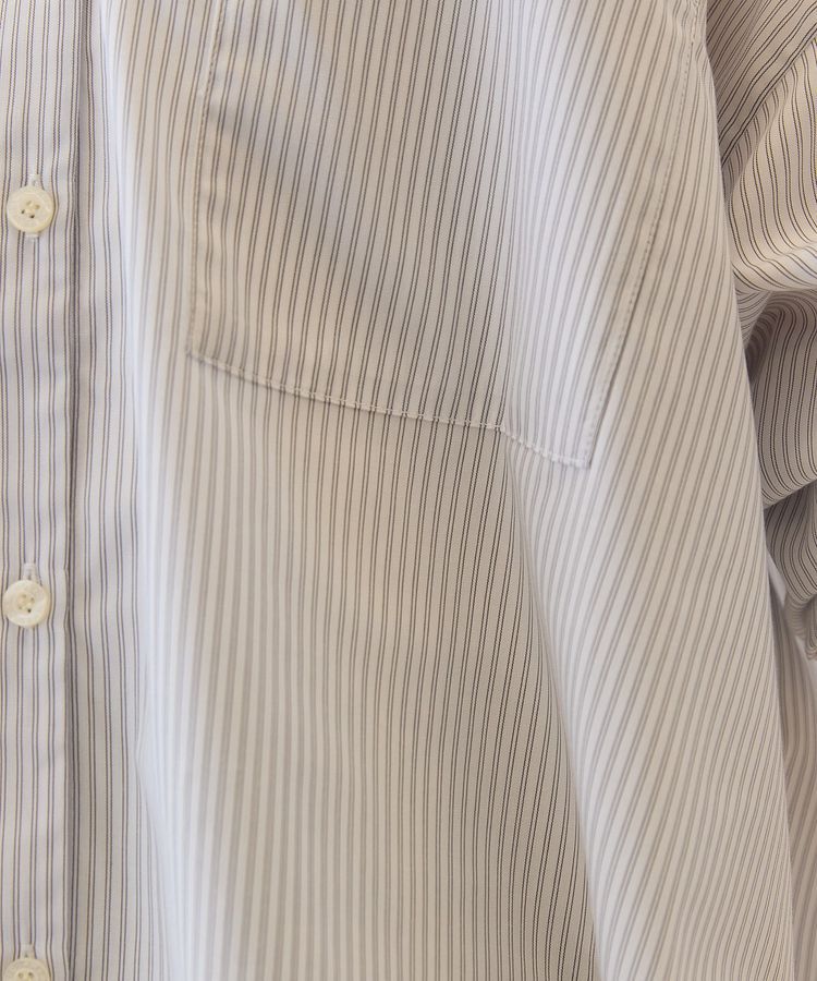 AMERICAN HOLIC「【イージーケア】ストライプVネックシャツ」|シャツ・ブラウス|