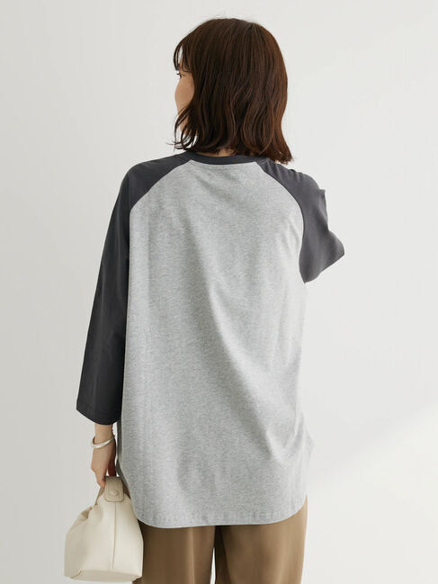 Green Parks「・Double　Flags　ラグラン7分袖Tシャツ」|Tシャツ・カットソー|