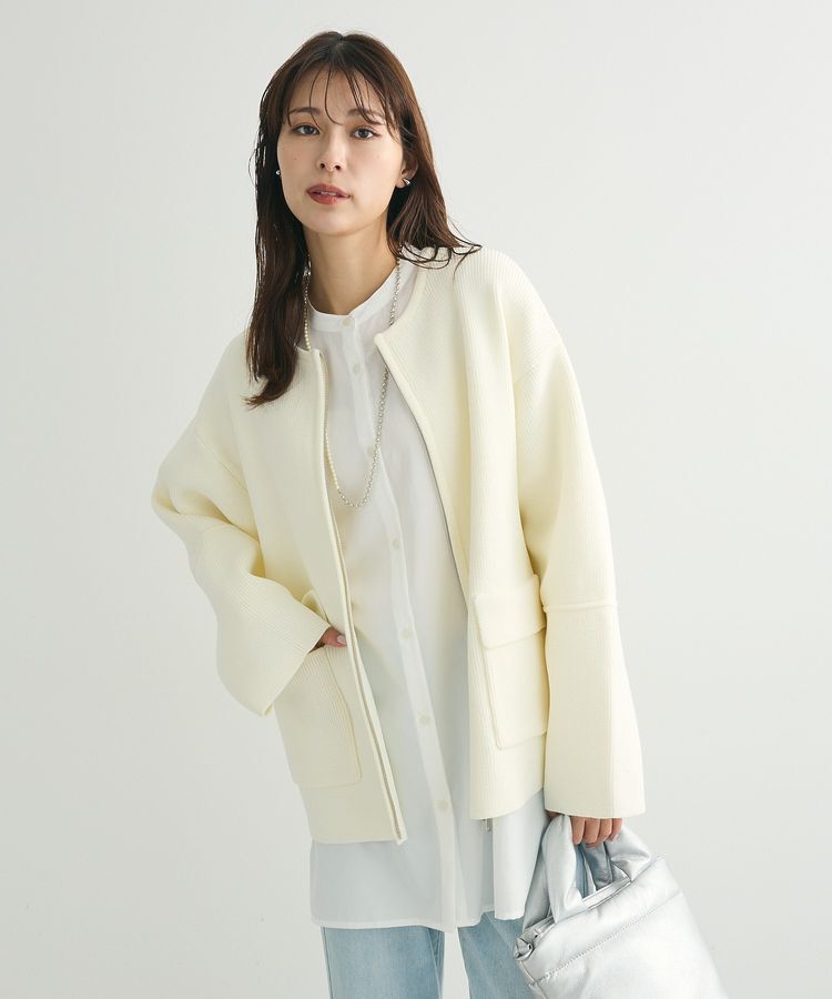 Green Parks「・swing by W-ZIPニットカーディガン」|カーディガン|