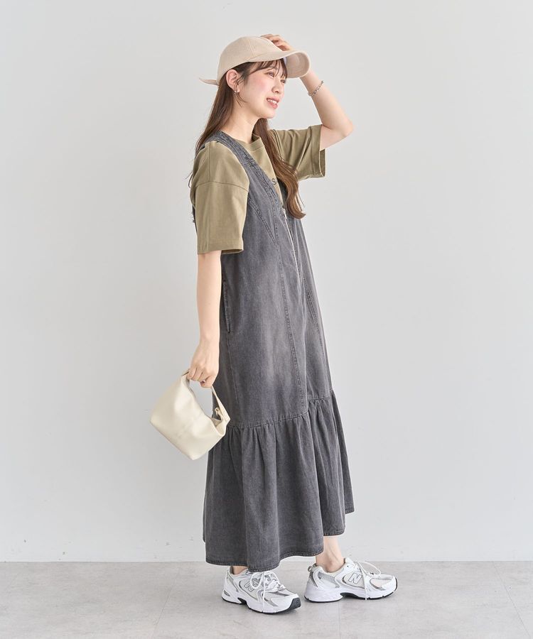 Green Parks「・SUGAR SPOON W-ZIPデニムロングワンピ」|ワンピース|