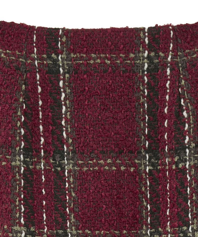 Green Parks「・SUGAR SPOON チェックフリンジスカート」|タイト|