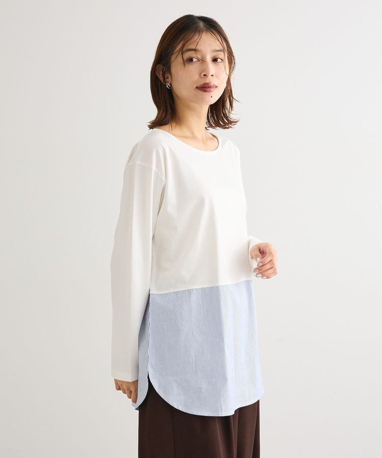 Green Parks「裾ドッキングホワイトインナー」|インナー|