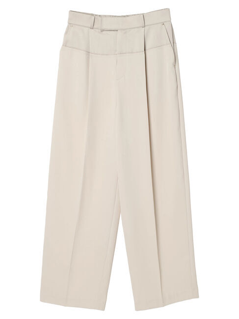 YECCA VECCA「サテン切替ストレートパンツ」|その他|