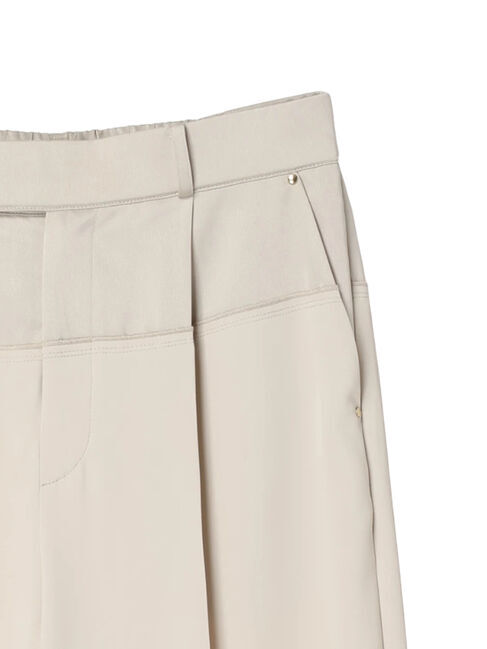 YECCA VECCA「サテン切替ストレートパンツ」|その他|