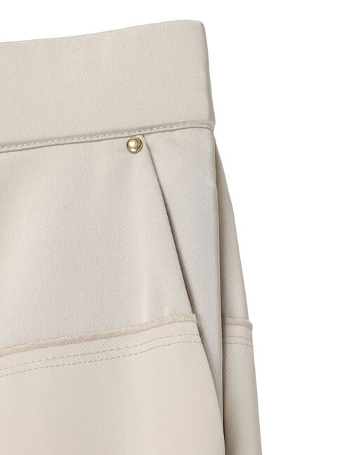 YECCA VECCA「サテン切替ストレートパンツ」|その他|