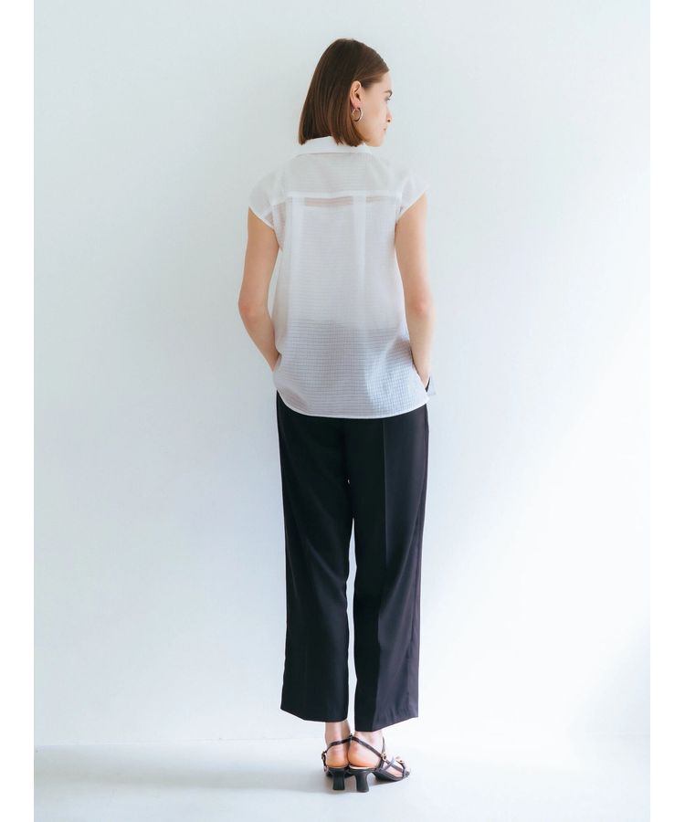 YECCA VECCA「サテン切替ストレートパンツ」|その他|