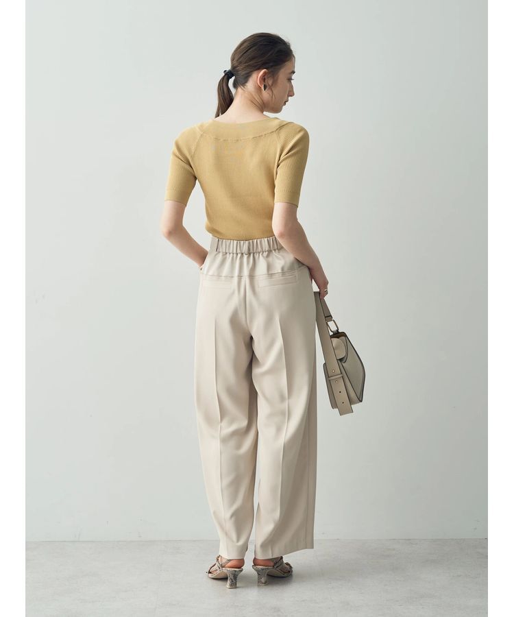 YECCA VECCA「サテン切替ストレートパンツ」|その他|