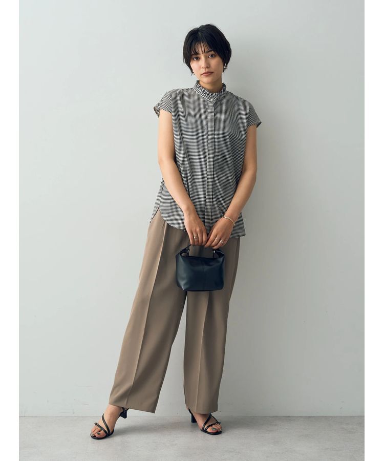 YECCA VECCA「サテン切替ストレートパンツ」|その他|