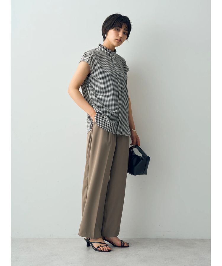 YECCA VECCA「サテン切替ストレートパンツ」|その他|