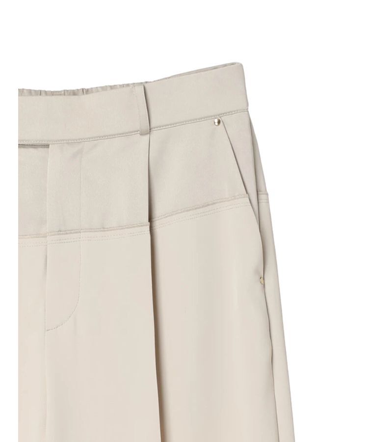 YECCA VECCA「サテン切替ストレートパンツ」|その他|