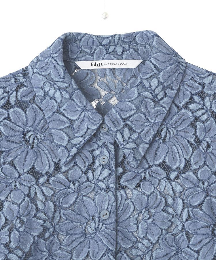 Editt by YECCA VECCA「【2点SET】キャミレイヤードレースシャツ」|シャツ・ブラウス|
