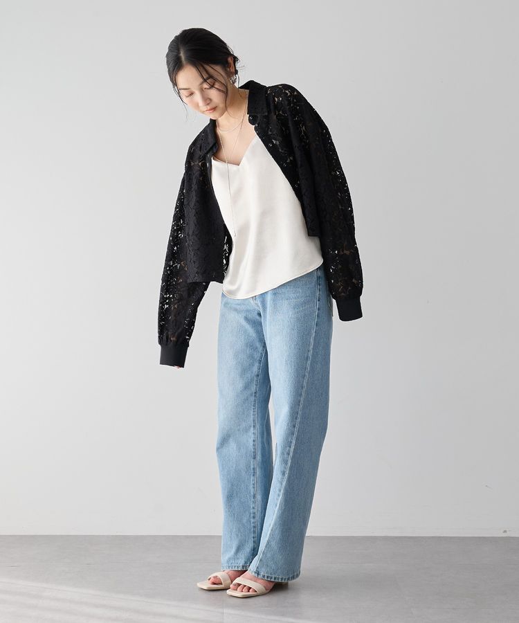 Editt by YECCA VECCA「【2点SET】キャミレイヤードレースシャツ」|シャツ・ブラウス|