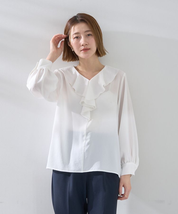 YECCA VECCA「ラッフルブラウス」|シャツ・ブラウス|