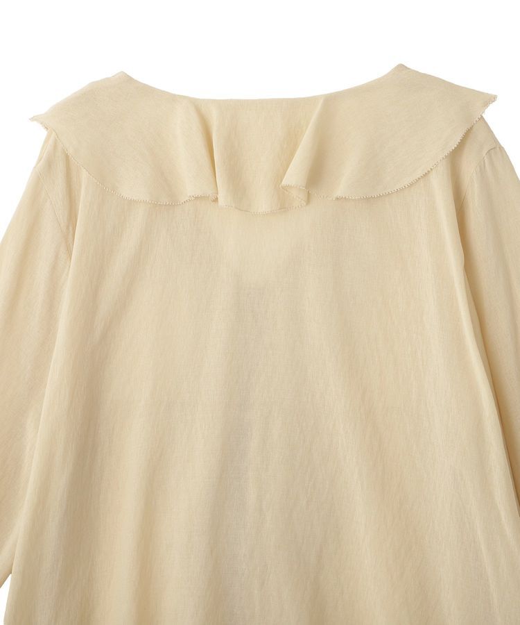 YECCA VECCA「ラッフルリボンシアーブラウス」|シャツ・ブラウス|