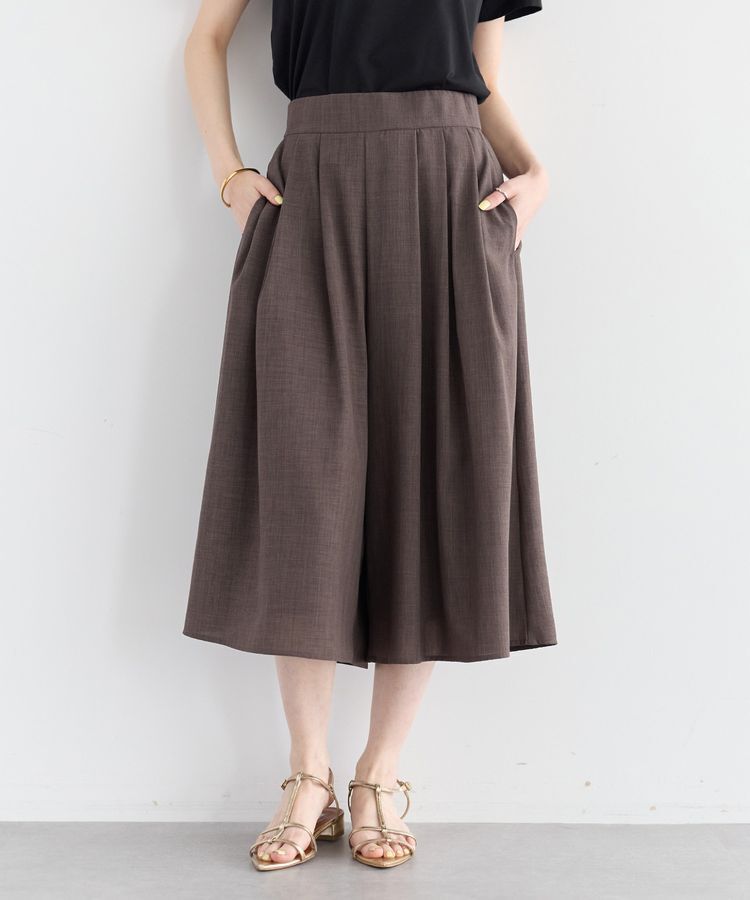 YECCA VECCA「【UVカット】ガウチョパンツ」|その他|Brown