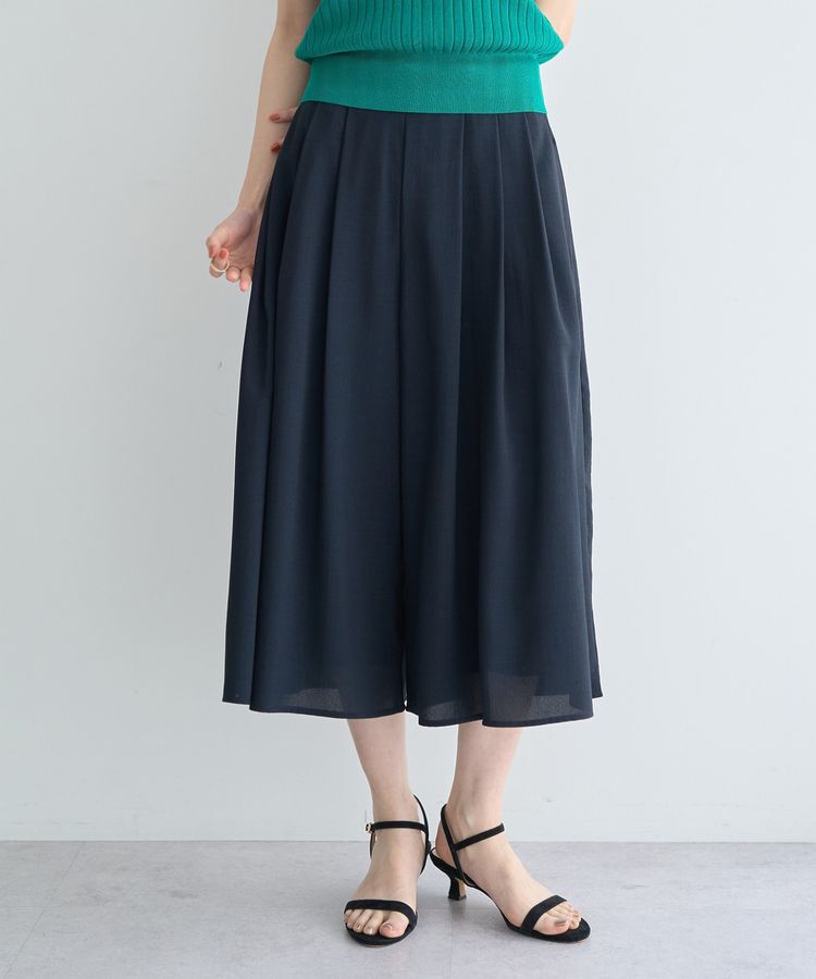 YECCA VECCA「【UVカット】ガウチョパンツ」|その他|Navy