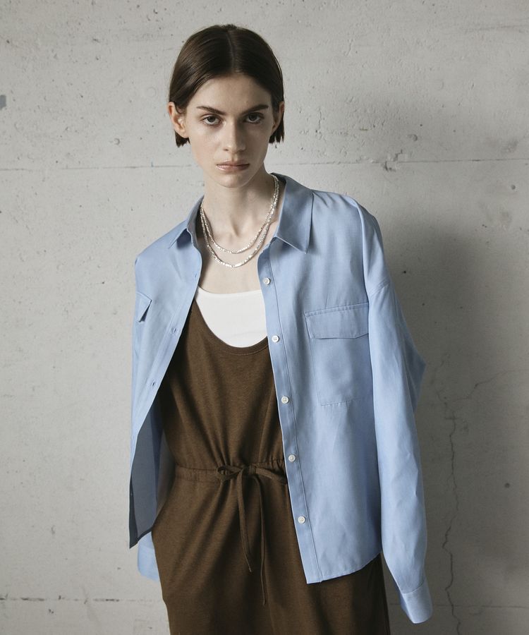 GARAGE OF GOOD CLOTHING「ヴィンテージ加工ショート丈シャツ」|シャツ・ブラウス|