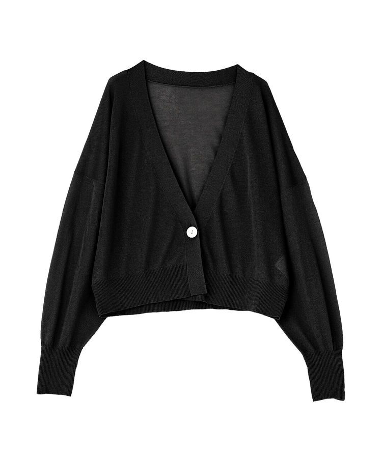 GARAGE OF GOOD CLOTHING「シアーショートドルマンニットカーデ」|カーディガン|