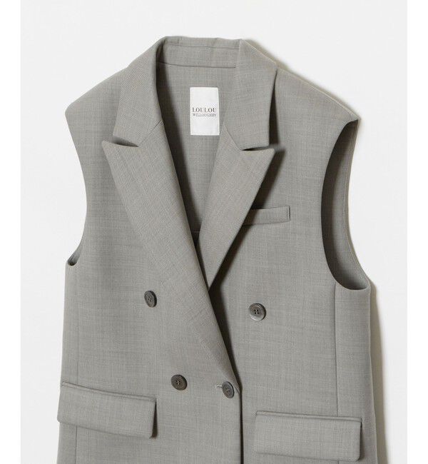 LOULOU WILLOUGHBY「【LOULOU WILLOUGHBY】ボンディングジレ」|ベスト・ジレ|