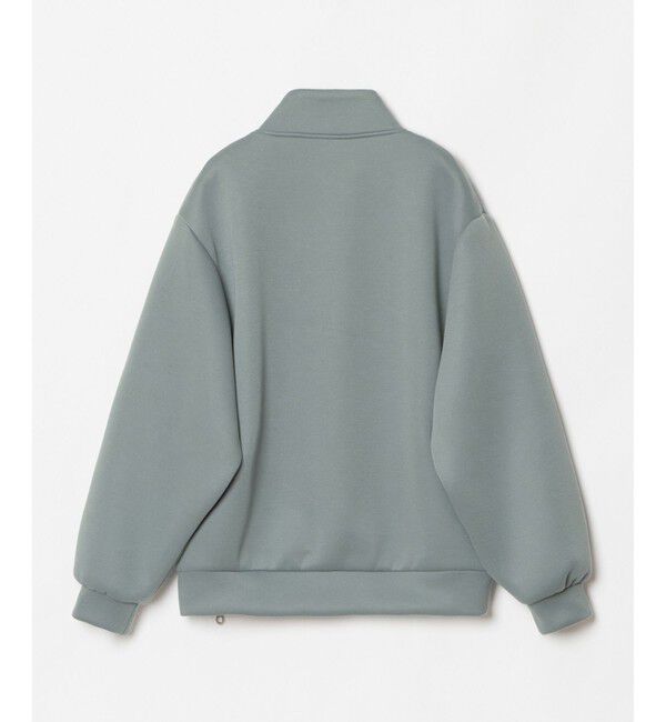 allureville「ボンディングアシンメトリーZIP プルオーバー」|スウェット・ジャージ|
