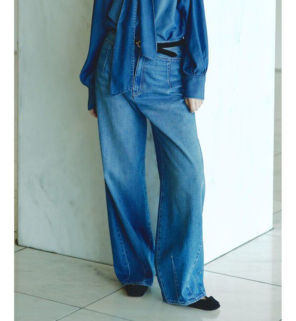 allureville「セミバギーデニムパンツ」|デニム|