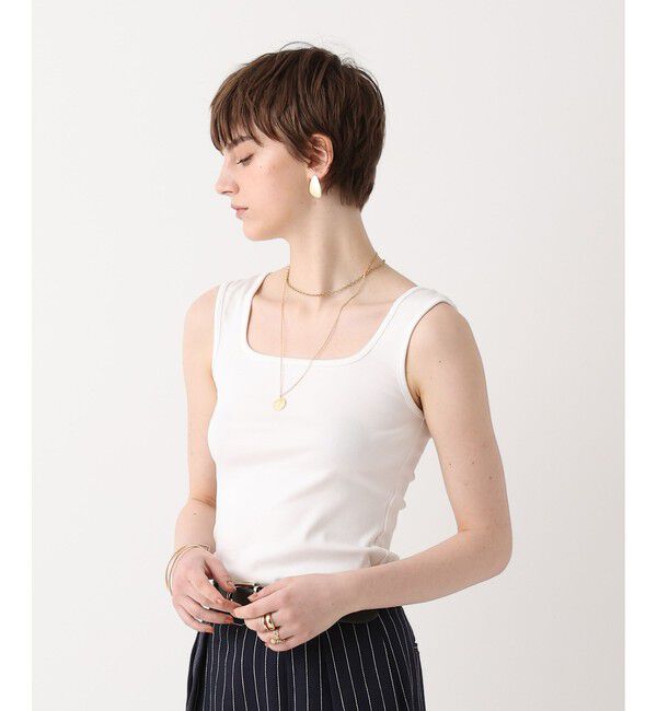 allureville「フライススクエアネックタンク」|Tシャツ・カットソー|