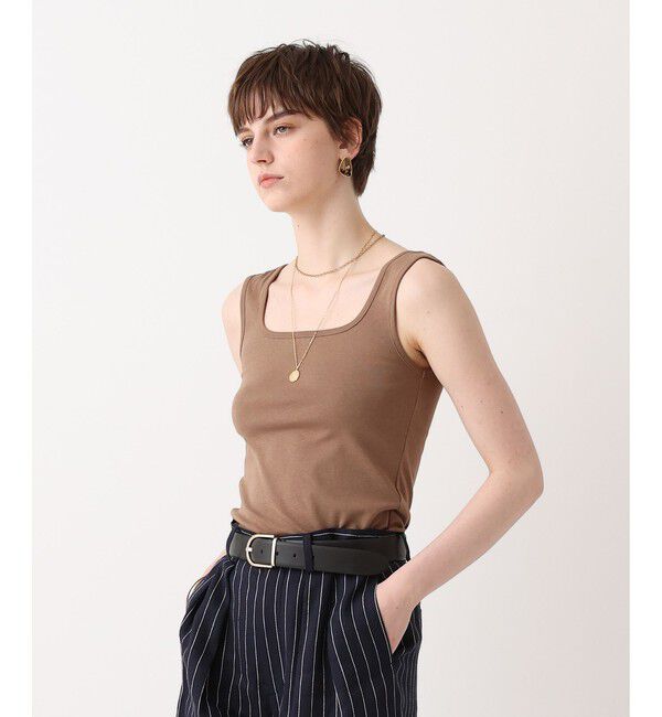 allureville「フライススクエアネックタンク」|Tシャツ・カットソー|